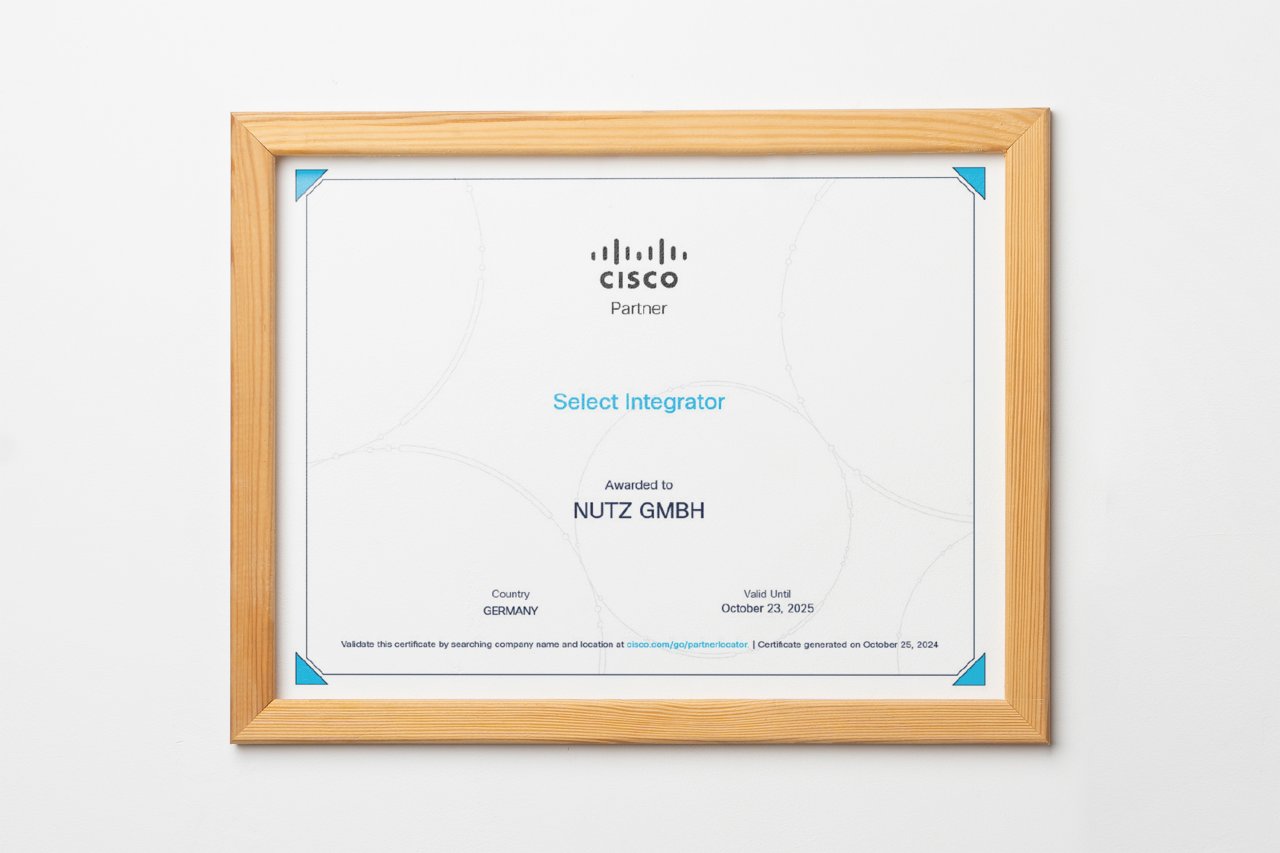 Zertifikate der Nutz GmbH: Cisco Select Integrator
